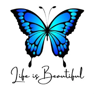 Life Is Beautiful SVG, Butterfly SVG Cut File Butterfly SVG
