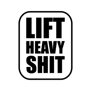 Lift Heavy Shit SVG, Sarcastic Gym Shirt SVG Clipart Funny SVG