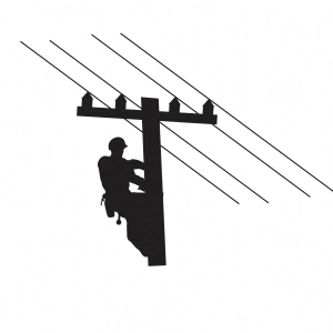 Lineman SVG Cut Files, Lineman Silhouette Drawings
