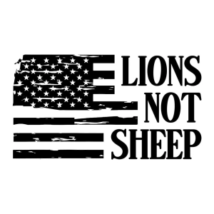 Lions Not Sheep SVG, American Flag SVG Cut File USA SVG