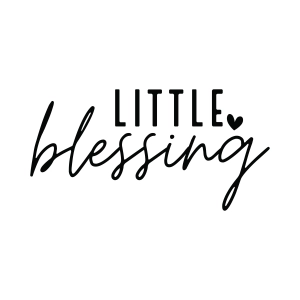 Little Blessing SVG from Baby Collection is a cut file ideal for laser and vinyl cutting on Cricut and Silhouette.