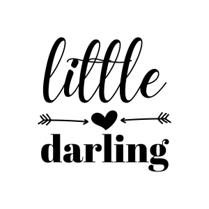 Little Darling With Arrow SVG, Little Darling SVG Instant Download Baby SVG