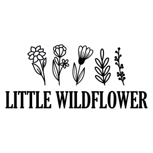 Little Wildflower SVG, Wildflower Bouquet SVG Instant Download Flower SVG
