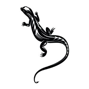 Lizard SVG Cut & Clipart File Insects/Reptiles SVG