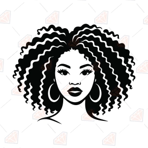 Loc'd Woman SVG – Natural Hair Empowerment Cut File