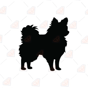 Long Hair Chihuahua Dog SVG – Chihuahua Silhouette