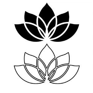 Lotus Flower SVG, Lotus Vector Clipart Files Digital Download Vector Illustration