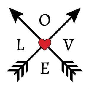 Love Arrow With Heart SVG, Valentine's Day SVG Design Love SVG