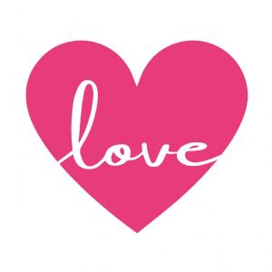 Love Heart SVG, Cricut and Cut Files Valentine's Day SVG