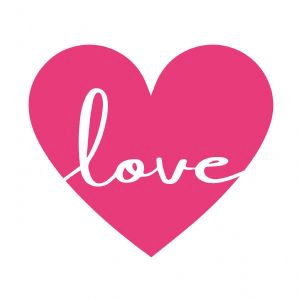Love Heart SVG, Cricut and Cut Files Love SVG