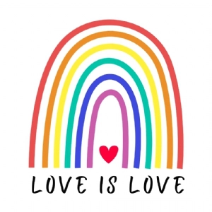 Love Is Love Rainbow SVG, Cut Files For Cricut Projects Lgbt Pride SVG