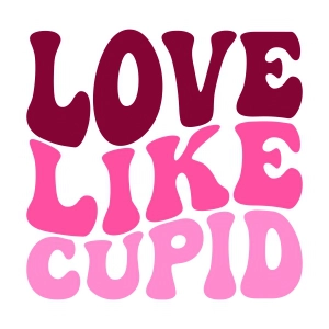 Love Like Cupid SVG, Happy Valentine SVG Design Valentine's Day SVG