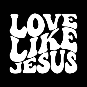 Love Like Jesus with Smiley Face Outline SVG, Christian SVG Clipart Christian SVG