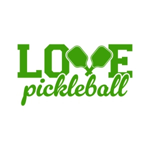 Love Pickleball SVG, Sports Cut File for Cricut & Silhouette Sports SVG