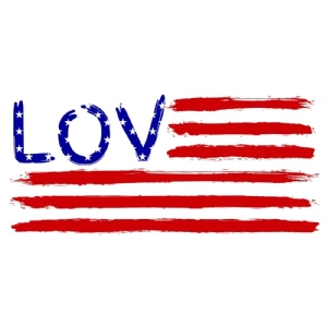 Love US Flag SVG | America Love SVG Vector File 4th Of July SVG