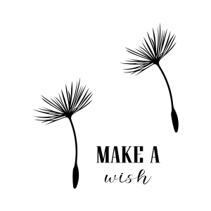 Make A Wish SVG Design, Dandelion SVG Clipart Drawings