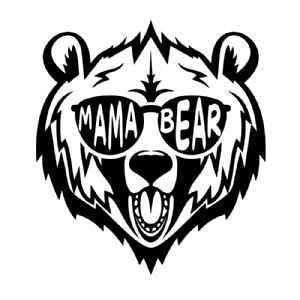Mama Bear Sunglasses SVG, Mama Bear Cut File Bear SVG