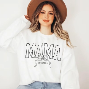 Mama Est 2025 SVG, Mama SVG Mother's Day SVG