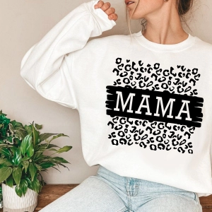 Mama Leopard SVG, Cheetah Print SVG Mother's Day SVG