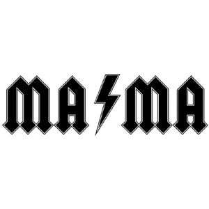 ACDC Mama Lightning Bolt SVG, ACDC MAMA Cut File Mother's Day SVG