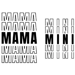 Mama Mini SVG Design, Mama Mini Cut File Mother's Day SVG