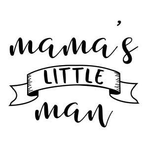 Mama's Little Man SVG Design, Baby Onesie Design Baby SVG