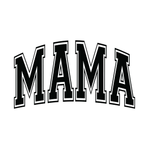 Mama SVG with Varsity Svg