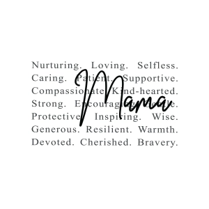 Mama Words PNG, Mama Quotes SVG Mom SVG