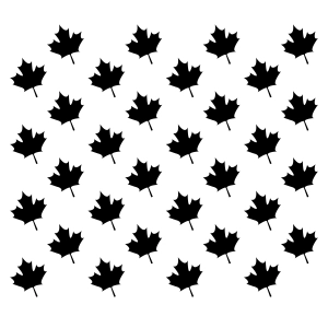 Maple Leaf Pattern SVG, Canadian Maple Background SVG Leaves SVG