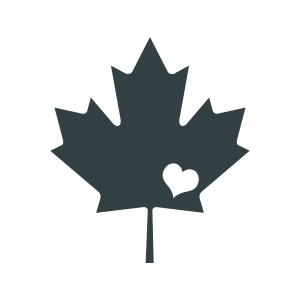 Maple Love SVG, Maple in Heart SVG, Canada Maple Leaf Flag SVG