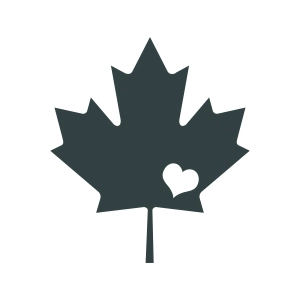 Maple Love SVG, Maple in Heart SVG, Canada Maple Leaf Leaves SVG