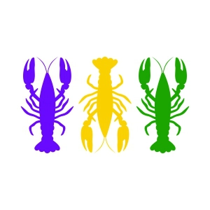 Mardi Gras Crawfish SVG, PNG, Shirt, Instant Download Summer SVG