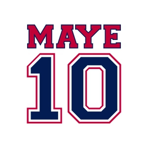 Maye 10 SVG, Patriots Football Svg