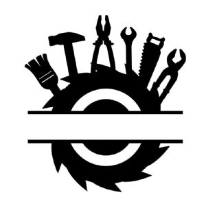 Mechanical Tools Monogram SVG, Builder SVG Mechanical Tools