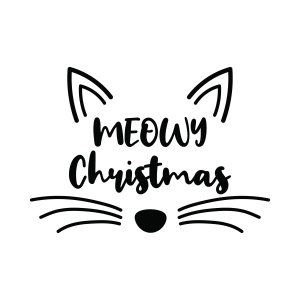 Meowy Christmas SVG, Christmas Cat SVG, Meowy Catmas SVG Christmas SVG