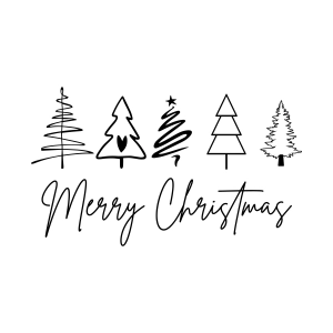 Merry Christmas Tree SVG Design For Shirt Christmas SVG