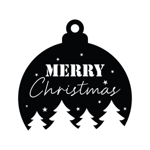 Merry Christmas Ornament SVG, SVG Christmas Cut Files Christmas SVG