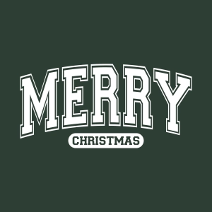 Merry Christmas Varsity SVG – Holiday Shirt Design Christmas SVG