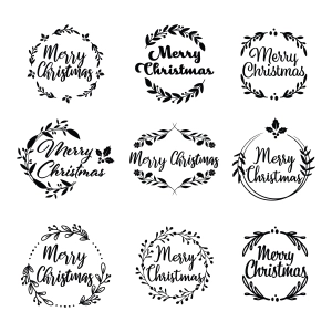 Merry Christmas Wreath SVG, Merry Christmas SVG Bundle Christmas SVG