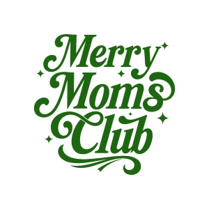 Merry Moms Club SVG, Trendy Christmas Mom Svg