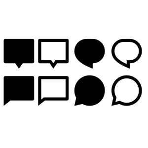 Message Icons SVG Bundle & Clipart Files Icon SVG