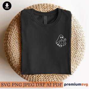 Middle Finger Ghost SVG, Funny Halloween Ghost SVG Ghost SVG