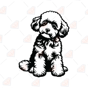 Mini Poodle SVG – Cute Poddle Dog Cut File