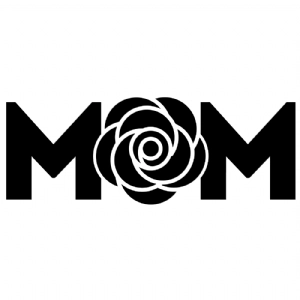 Mom Black Rose SVG, Clipart Files Mom SVG