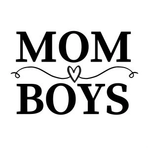 Mom Boys SVG, Cut and Clipart Files Mother's Day SVG