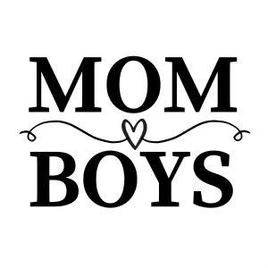 Mom Boys SVG, Cut and Clipart Files Mom SVG