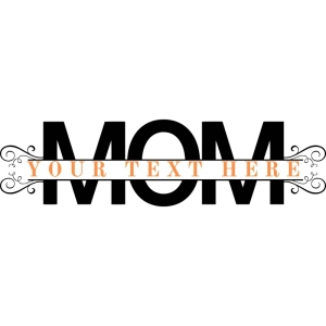 Mom Floral Monogram SVG, Monogram SVG Mother's Day SVG