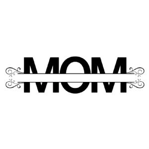 Mom Floral Monogram SVG, Monogram SVG Mother's Day SVG