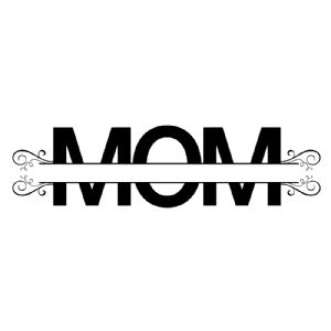 Mom Floral Monogram SVG, Monogram SVG Mom SVG