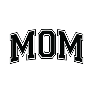 Mom SVG Varsity Font Mom SVG